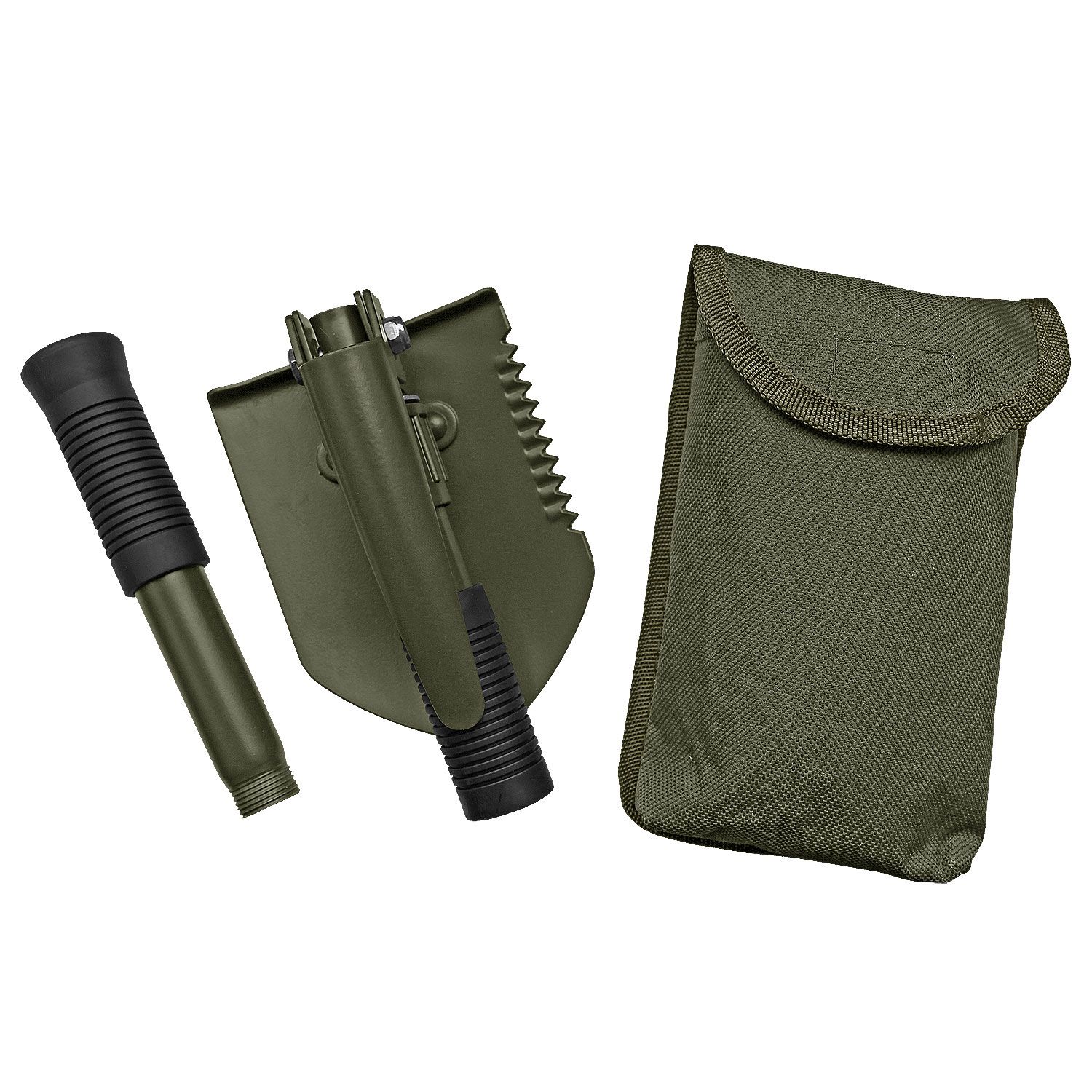Mini Klappspaten Set 3 in 1 mit Tasche