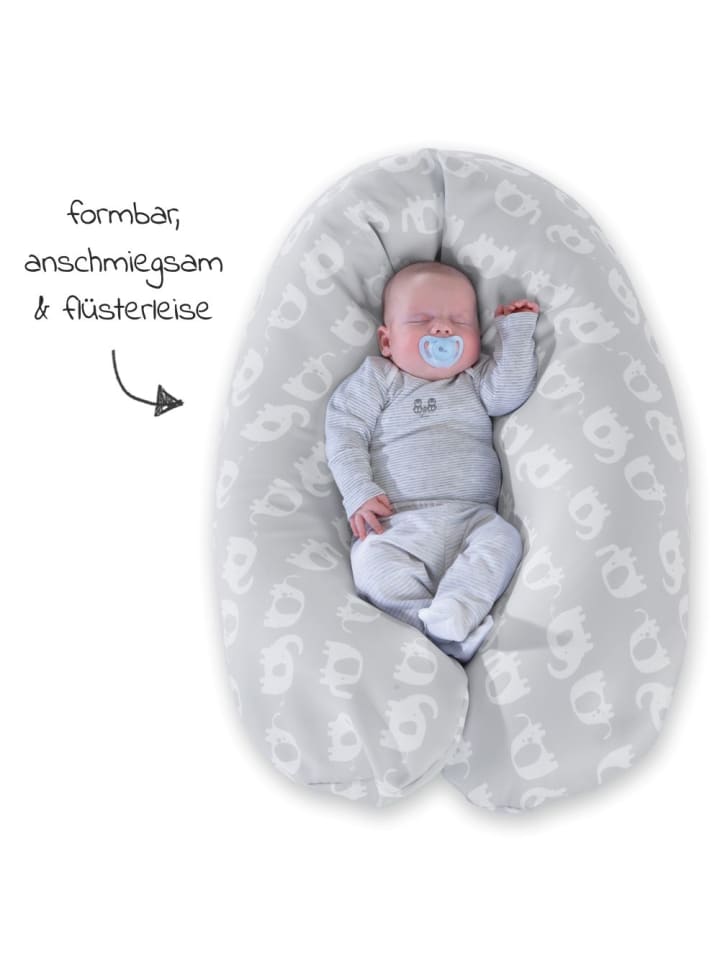 Theraline Stillkissen Das Komfort mit Mikroperlen-Füllung inkl. in grau,motiv günstig kaufen onesize