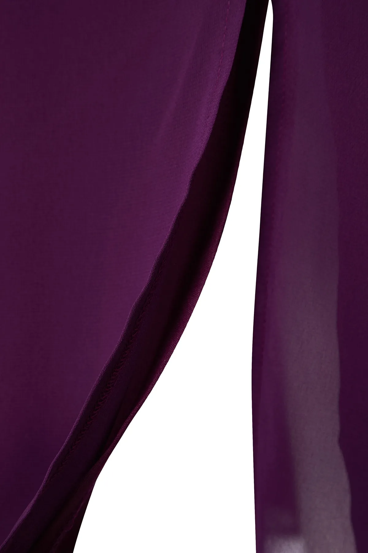 Trendyol Curve  Lila, schlichtes A-Linien-Midikleid aus Webstoff in Übergröße