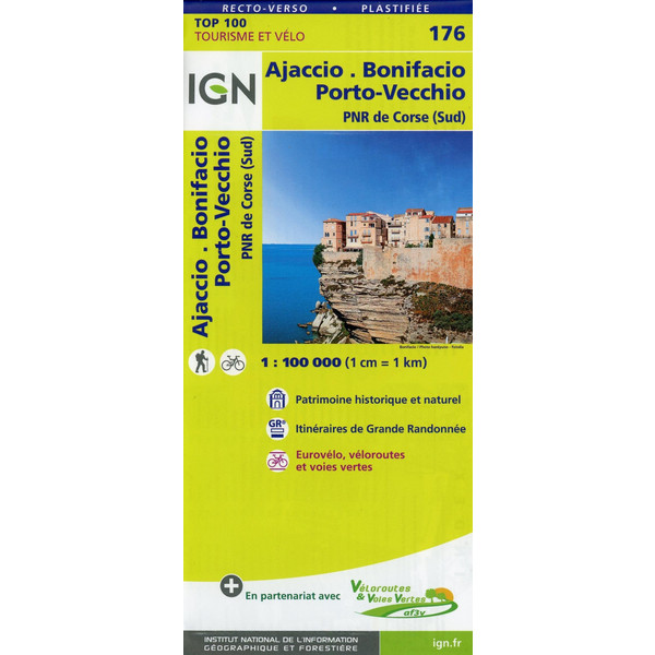 Ajaccio.Bonifacio.Porto-Vecchio 1:100000 - Wanderkarte