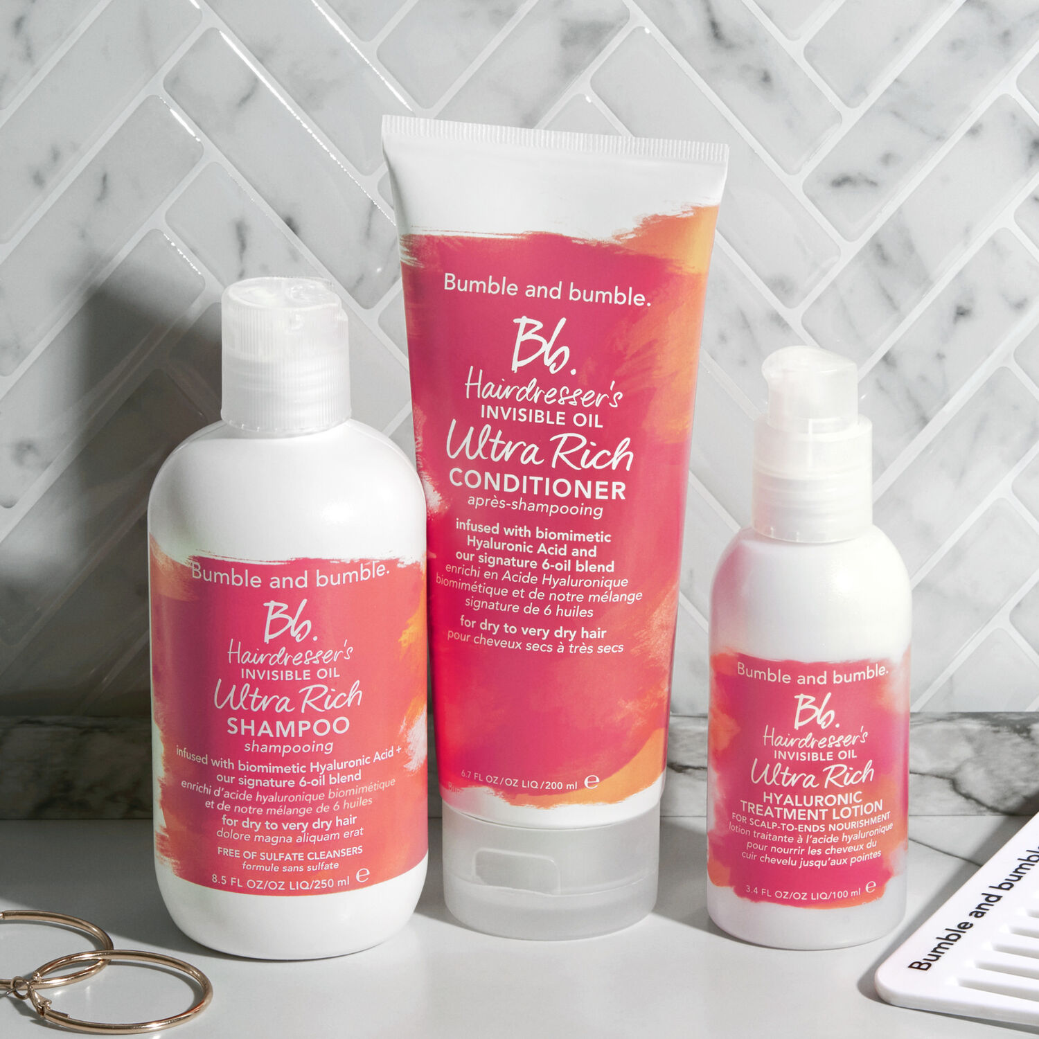 Bumble and Bumble Bb.Hairdresser's Invisible Oil Lotion traitante à l'acide hyaluronique pour cheveux secs 100 ml