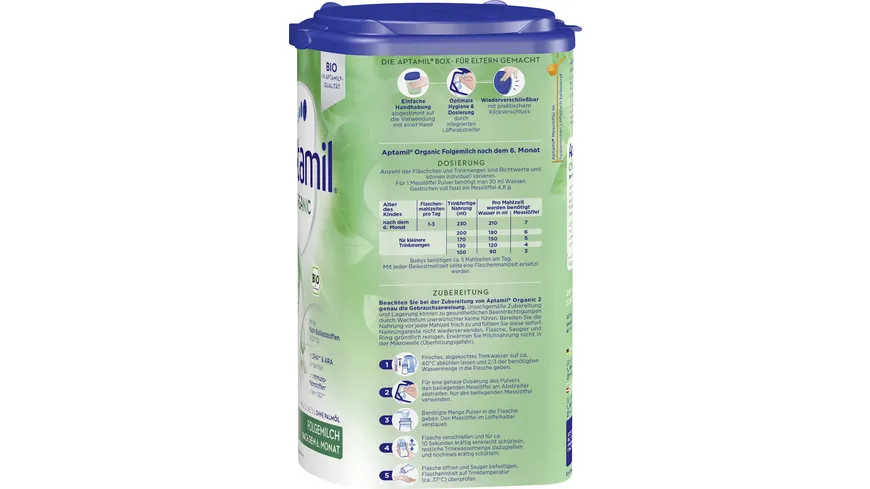 Aptamil Organic 2 Folgemilch 800 g