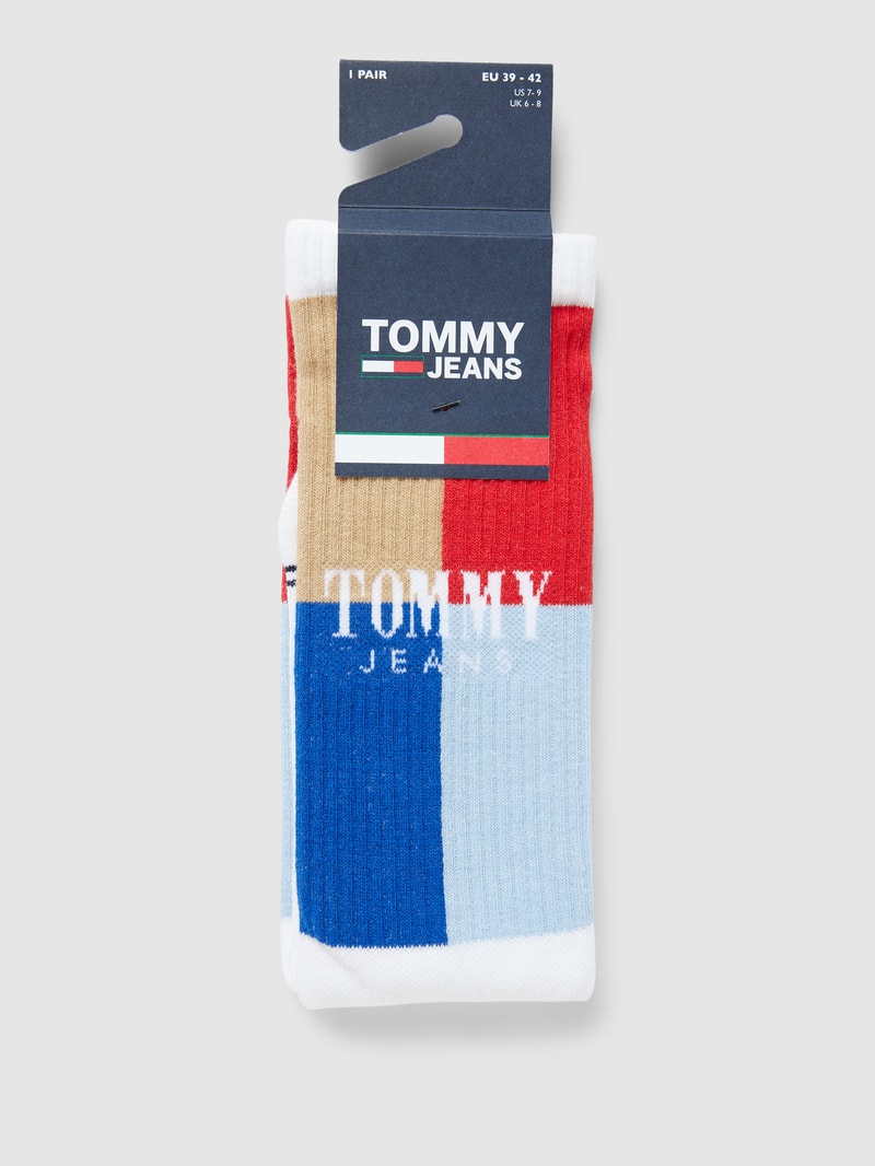 Socken mit Label-Details Modell 'COLORBLOCK' in weiß