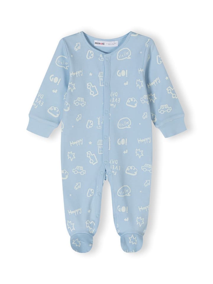 Minoti 4er. Set: Strampler 24babypack1 in hellblau günstig kaufen