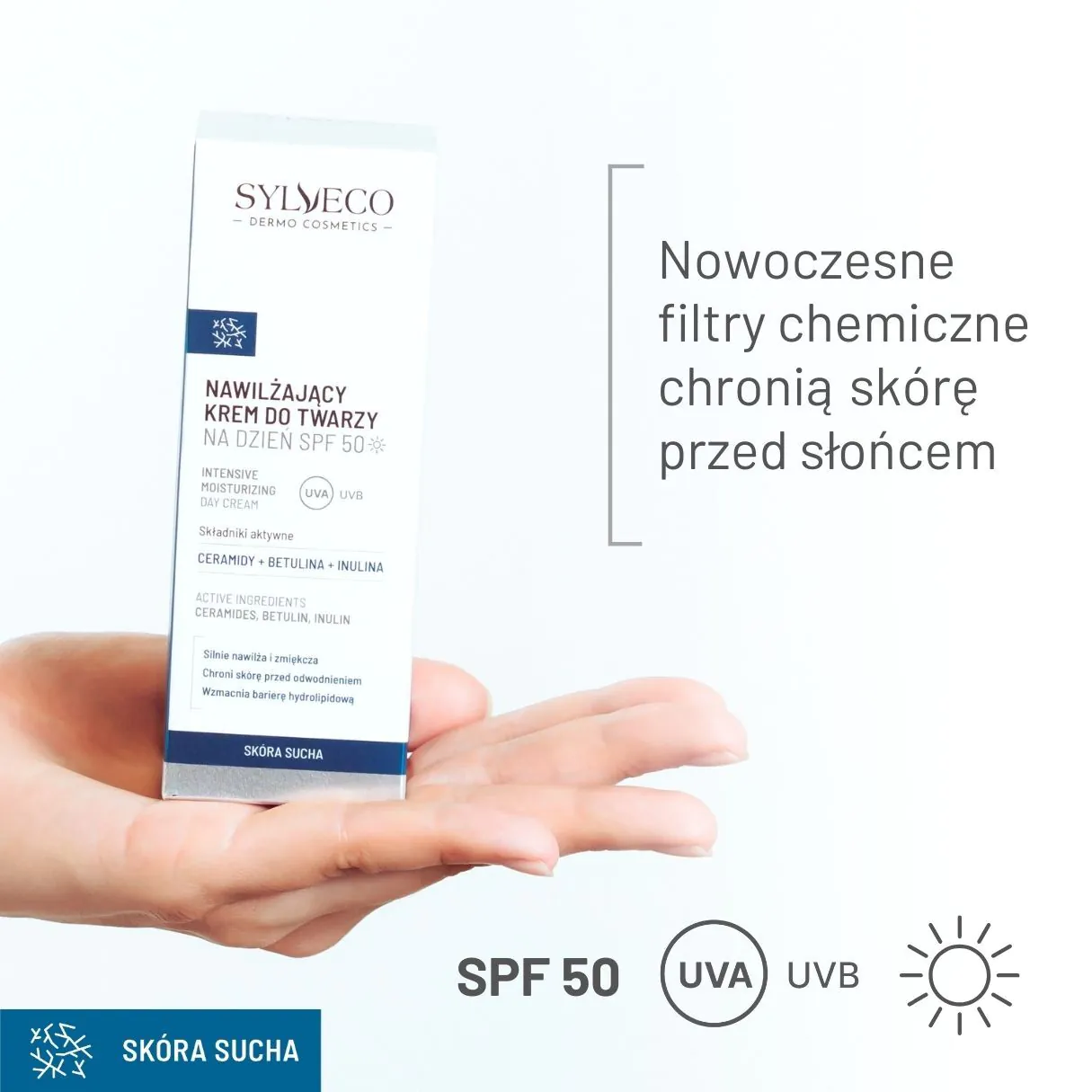 „Sylveco Dermo“ drėkinamasis dieninis veido kremas