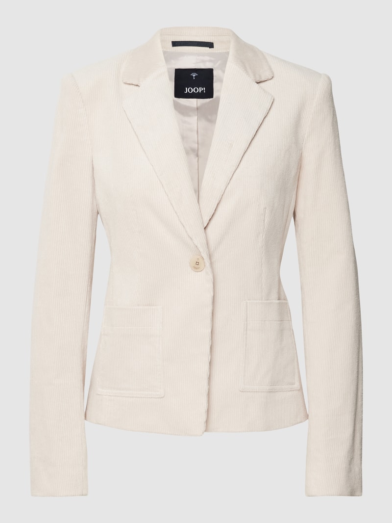 Blazer mit Reverskragen in ecru