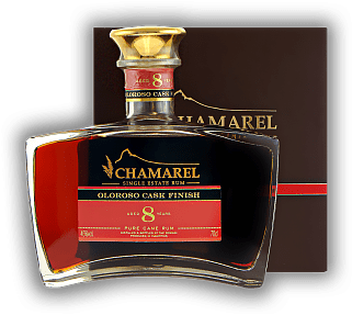 Chamarel X.O. Oloroso Cask Finish 8 Years Chamarel X.O. Oloroso Cask Finish 8 Years Single Barrel - Limited Edition. Alter 8 J. - 0,7	 Liter - Vol 45%