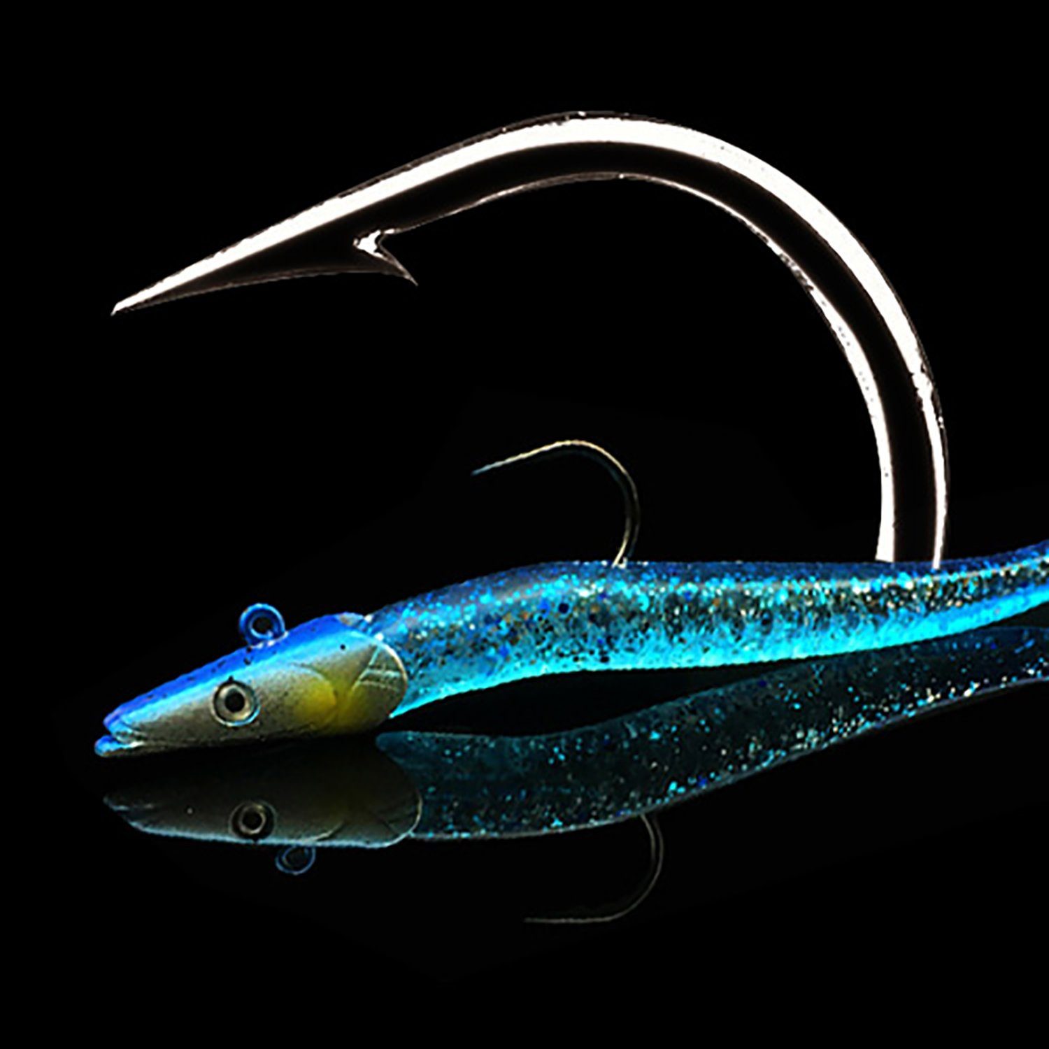 Croch Wurmhaken QT01, (10-St), 10 x Gummifisch Set 11cm 18.5g