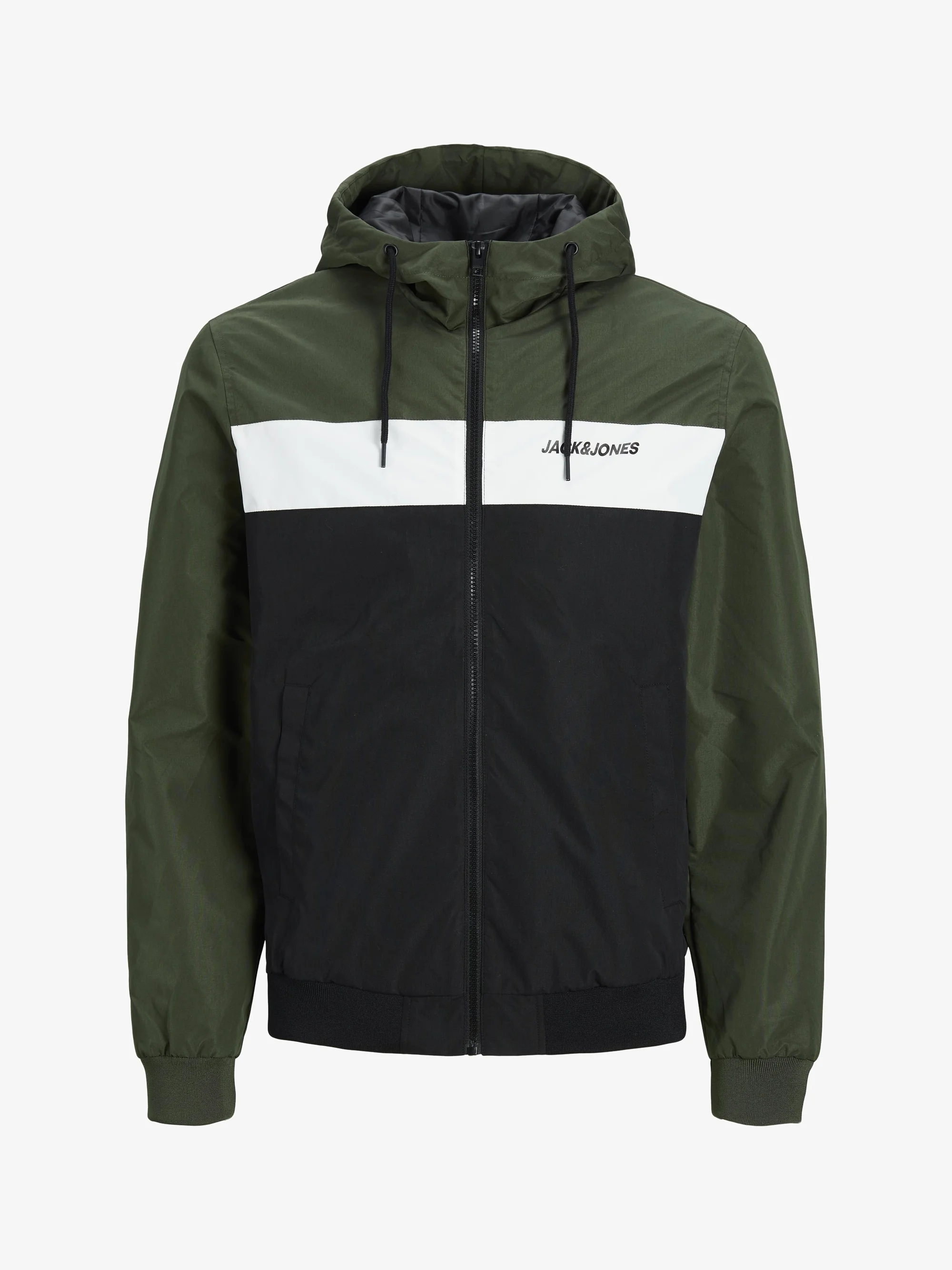 Jack & Jones JJERUSH BLOCKING HOOD - Chaqueta ligera