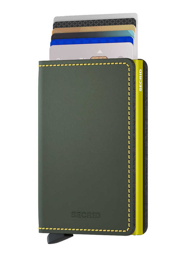Portafoglio sottile Secrid con porta carte in pelle