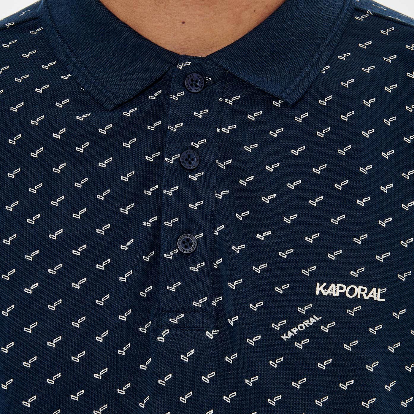TEREL  Polo bleu marine homme 100% coton