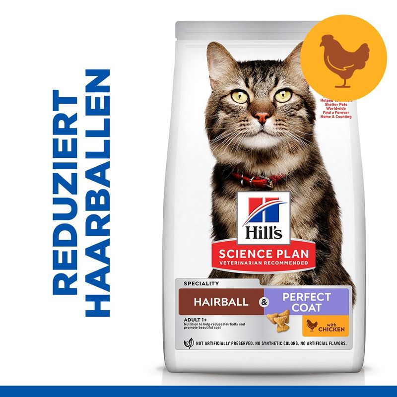 Hill's Science Plan Adult Hairball & Perfect Coat Huhn | bitiba %