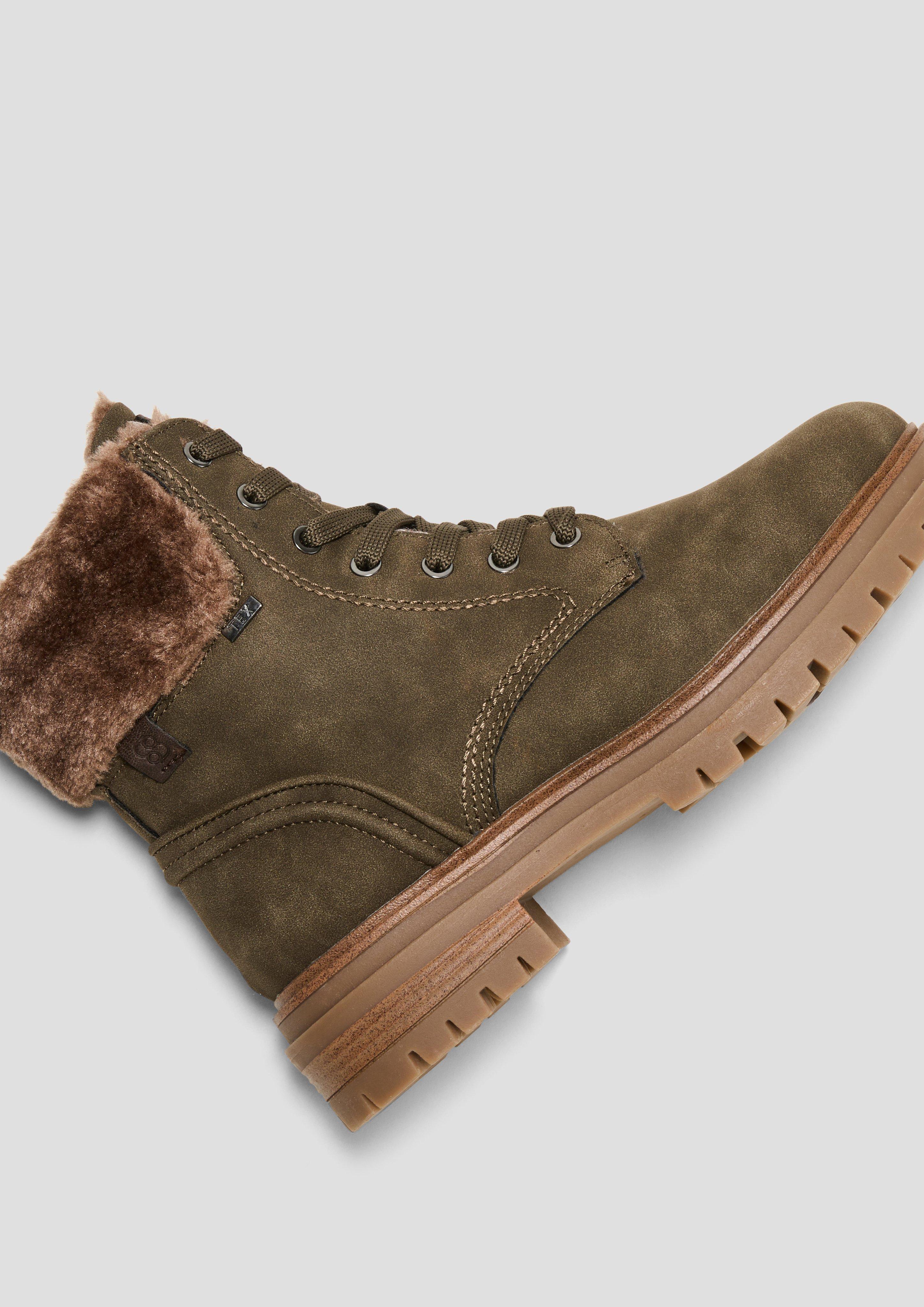 Tex-Stiefel mit Kunstfell-Applikation  6008591-727