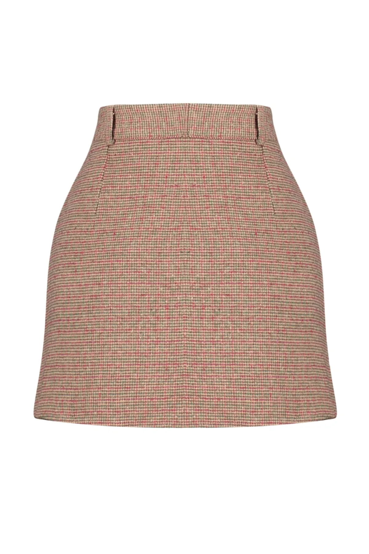 Trendyol Collection  Brauner Premium-Mini-Webrock mit hochwertigem Stempelmuster TWOAW24ET00219