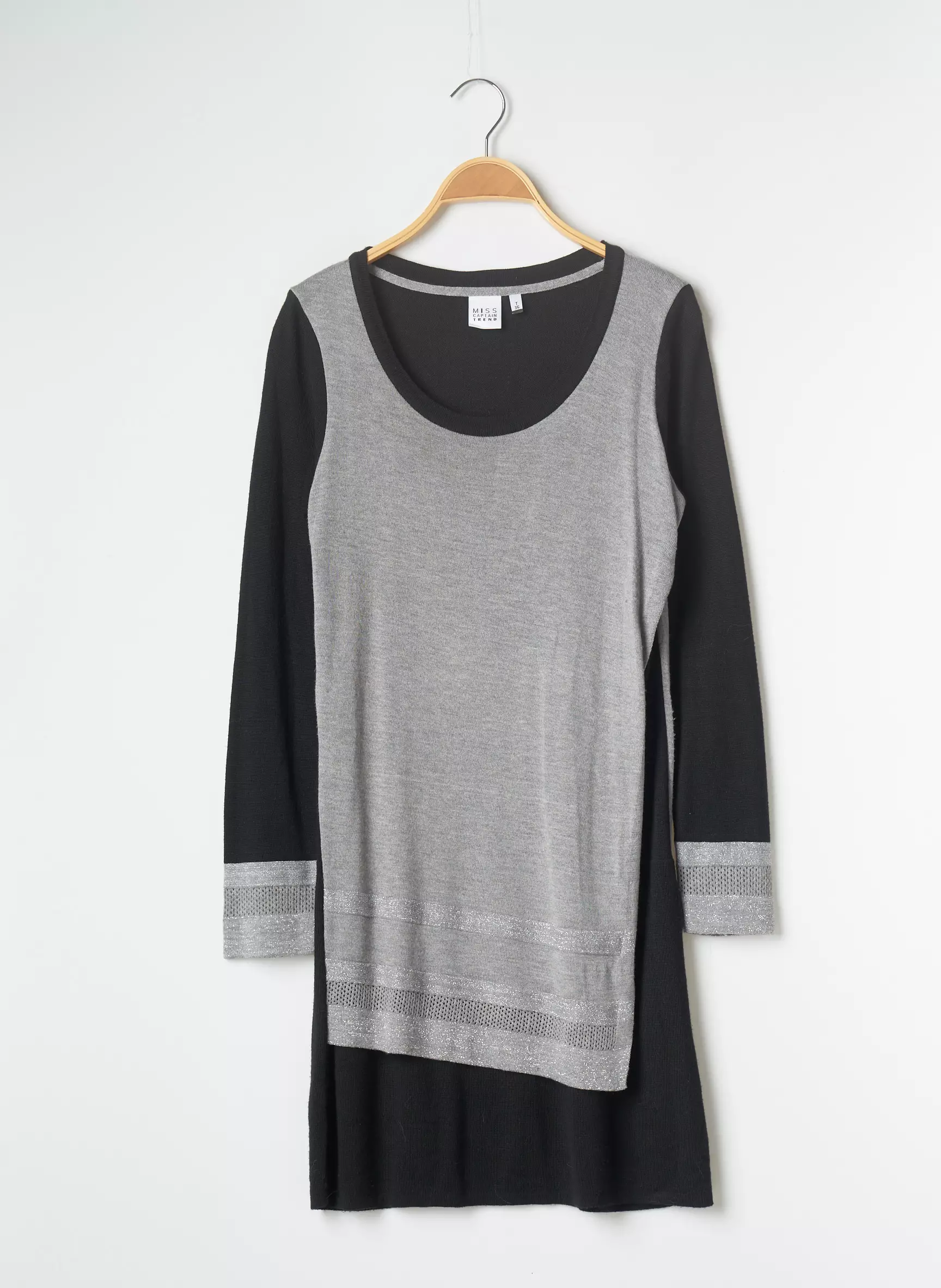 Miss Captain Robes Courtes Femme couleur gris