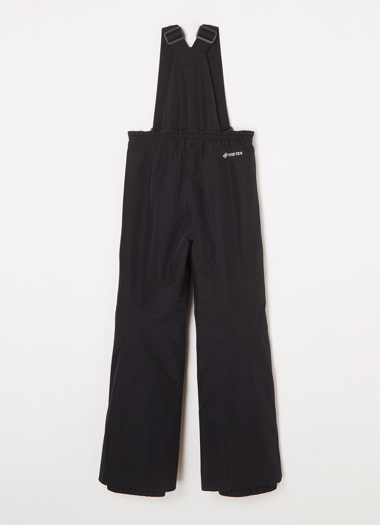 Calças de esqui acolchoadas Moncler Gore-Tex com suspensórios.