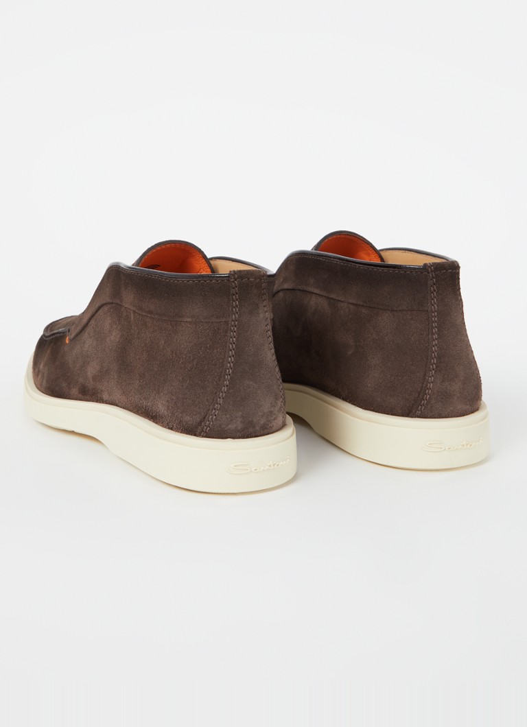 Pantofi Santoni Detroit Suede Slip-On