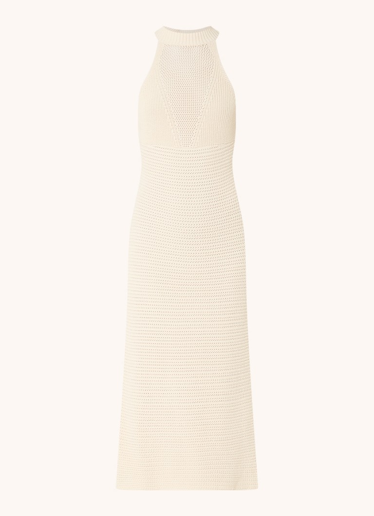 Tommy Hilfiger chunky knit midi dress with openwork design
