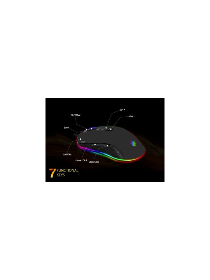 Inca Inca PHALDOR RGB Makro Tastem Professional Gaming Maus schwarz in schwarz günstig kaufen onesize