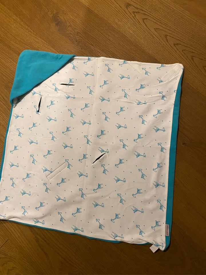 Hobea Sommer-Einschlagdecke in Weiß/ Türkis - (L)70 x (B)70 cm günstig kaufen 1 Stück