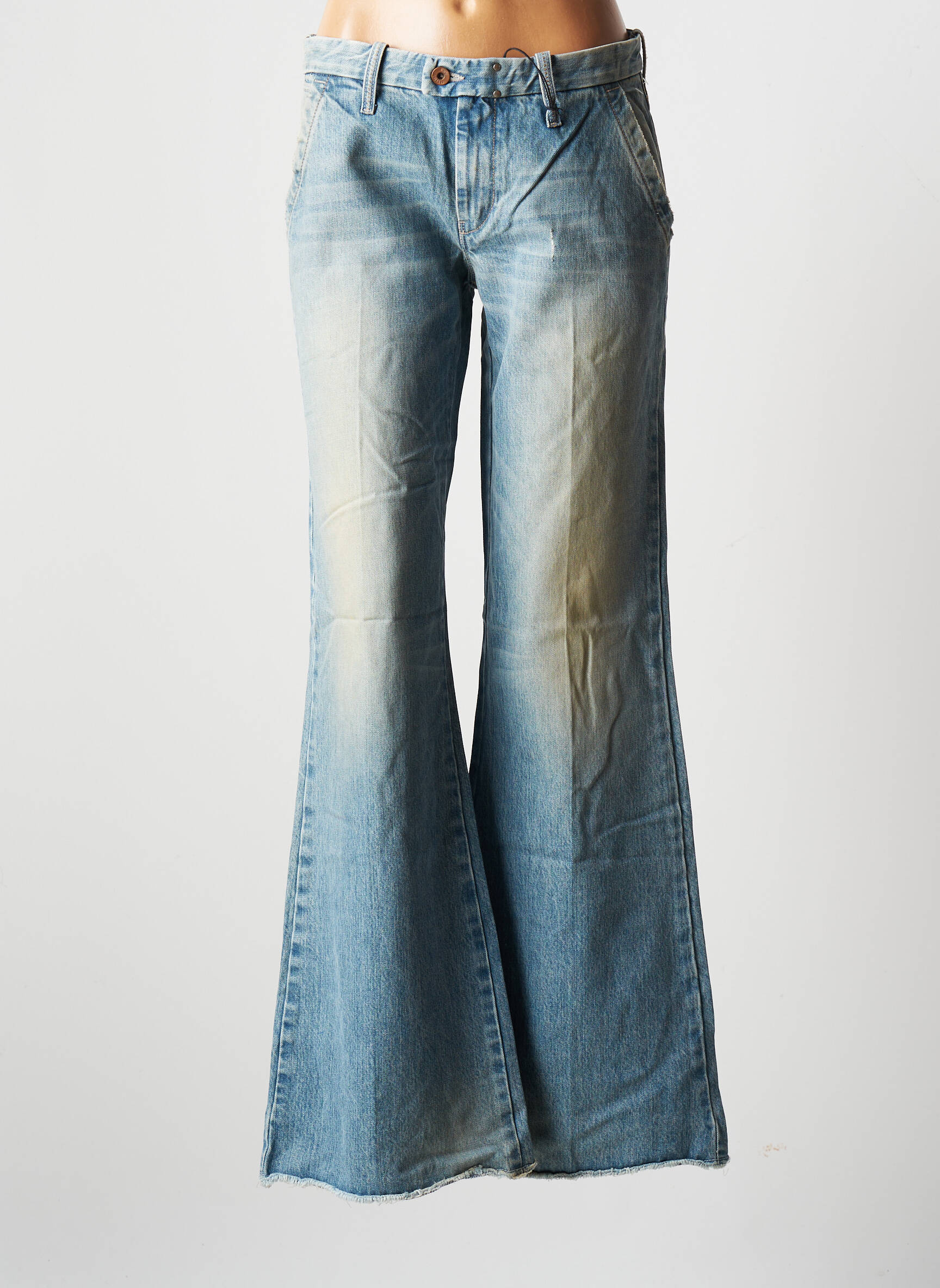 Diesel Jean Flare Femme couleur bleu
