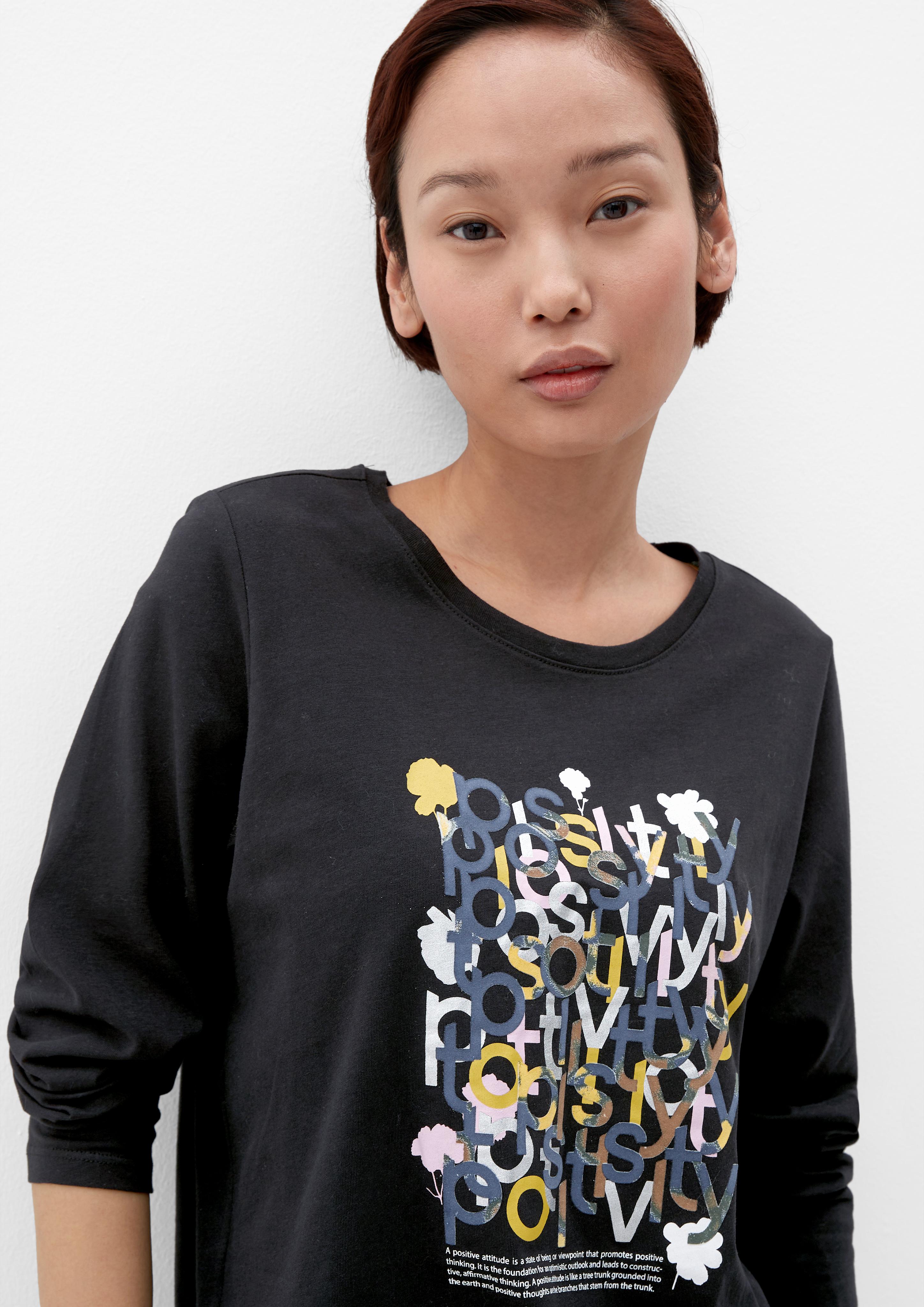 Baumwoll-Shirt mit Effektprint  2122517-99D0