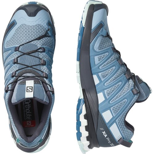 DAMEN TRAILRUNNINGSCHUHE SHOES XA PRO 3D V8 W ASHLEY BLUE/EBONY/O