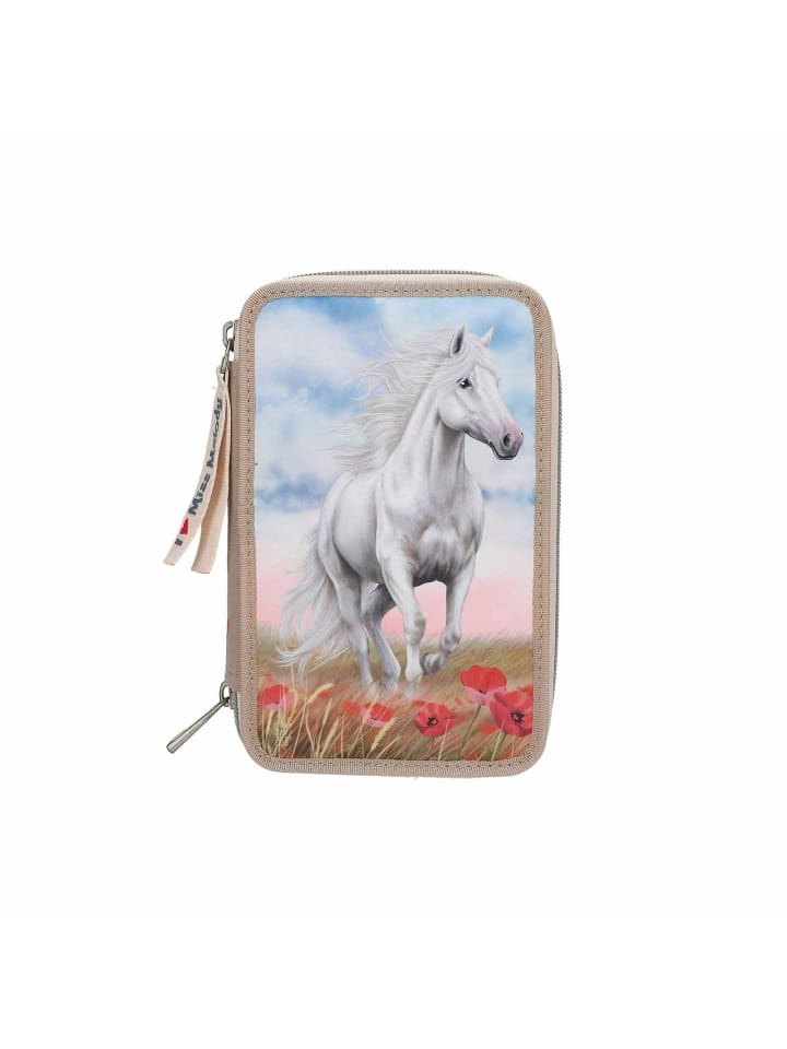Depesche 3-Fach Federtasche Poppy Sand Miss Melody 20 x 13 x 7,5 cm in beige günstig kaufen onesize