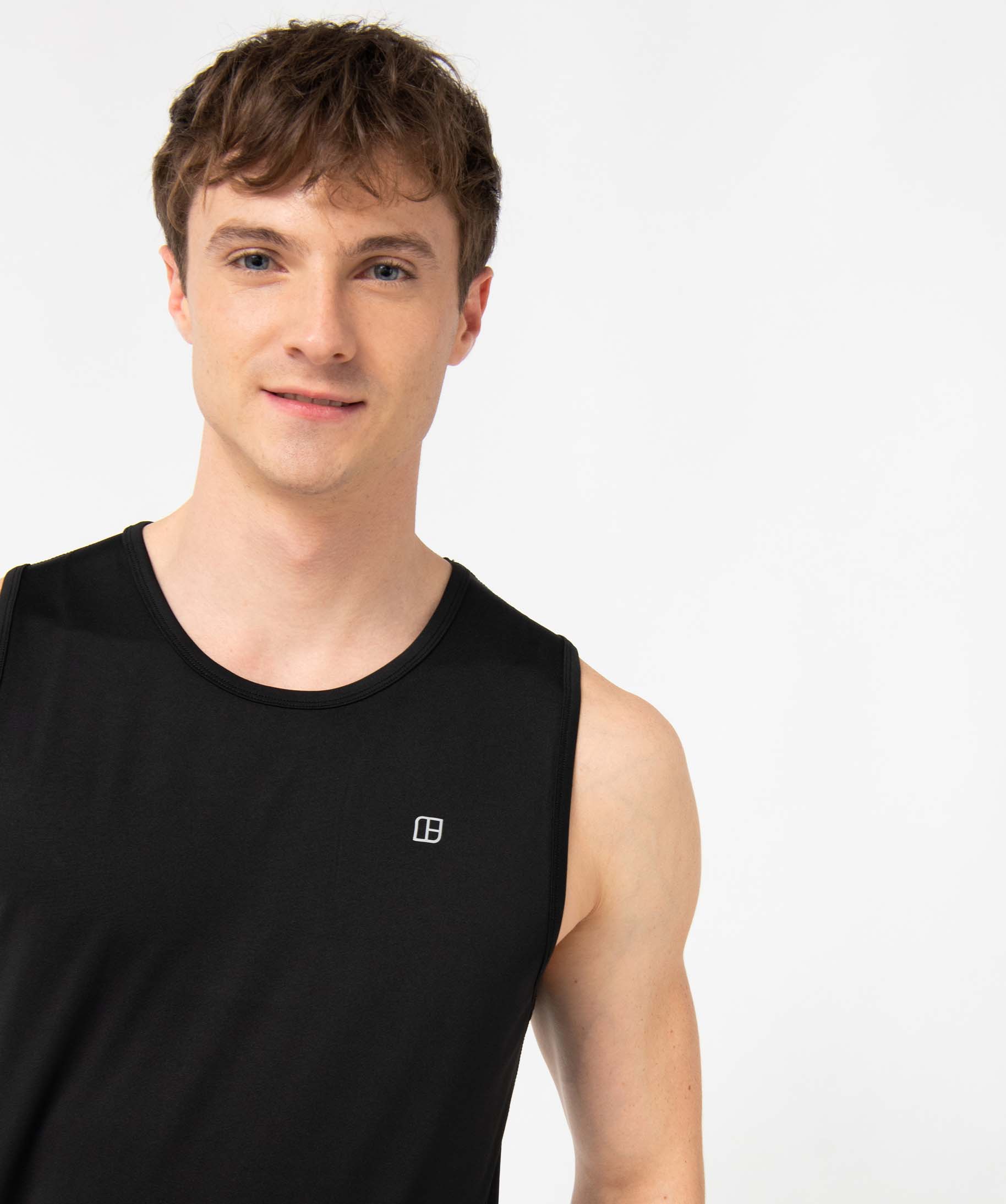 Débardeur homme en maille respirante noir | GEMO