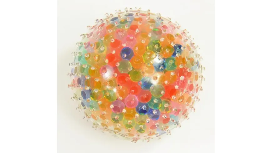 Kögler - Flutschi-Ball XXL, Rainbow, mit bunten Waterbeads, 8,5cm