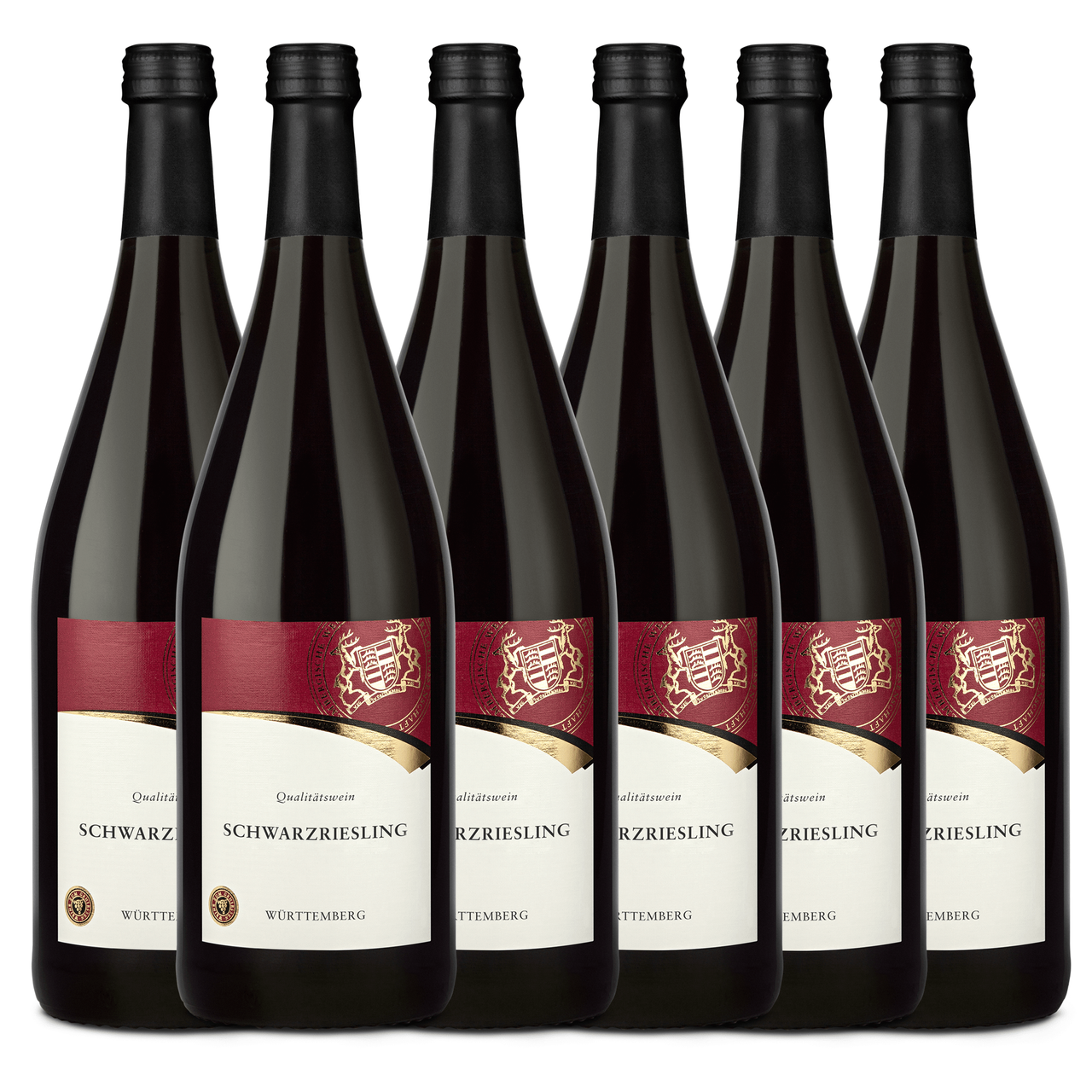 Württembergische WZG Württemberger Schwarzriesling Qualitätswein lieblich 1,0L 6er Karton