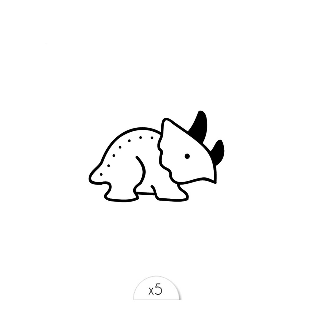 Sioou Dinosaure Tatouage éphémère