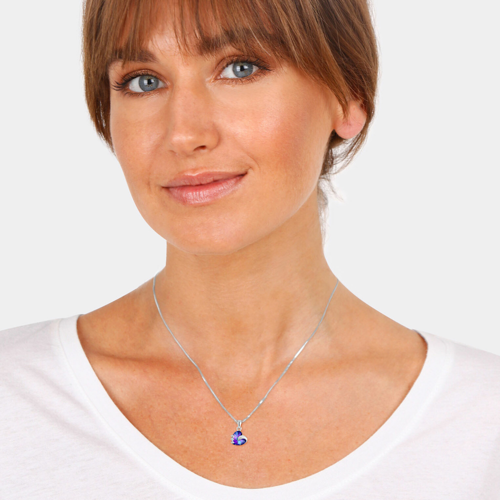 Elli Elli Collier Herz Kristalle 925 Silber Tesoro collier