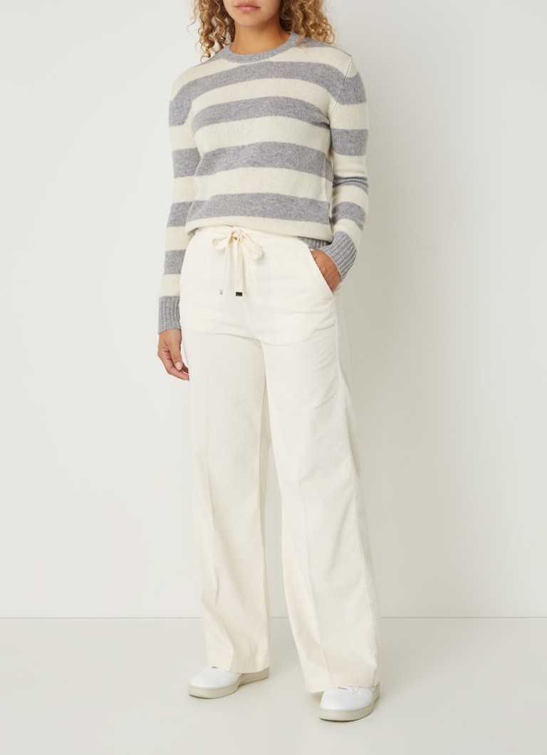 Maglione Benetton in lana pregiata con righe stampate
