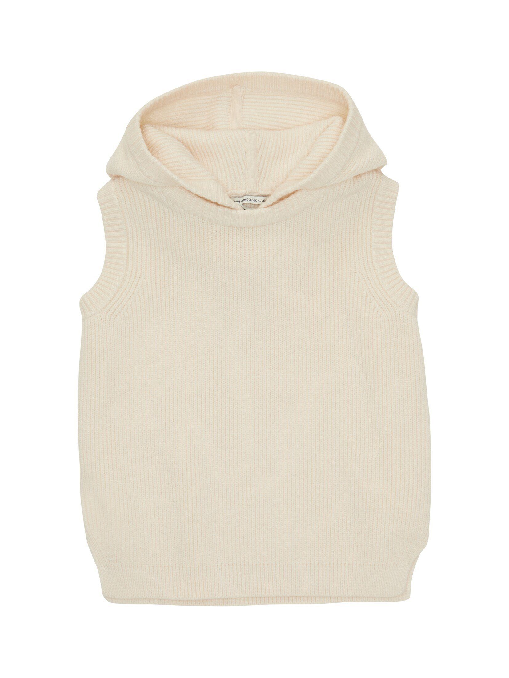 TOM TAILOR Cardigan Strickpullunder mit Kapuze