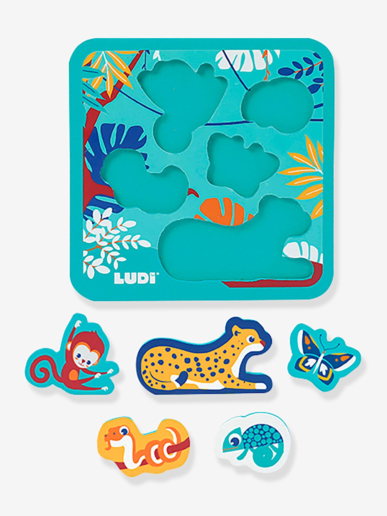 Ludi Baby Schaumstoff-Puzzle LUDI - blau