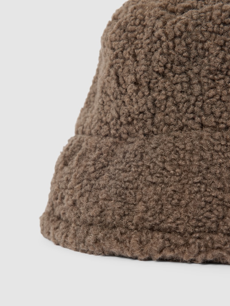 Hut mit Teddyfell Modell 'THEA' in dunkelbraun