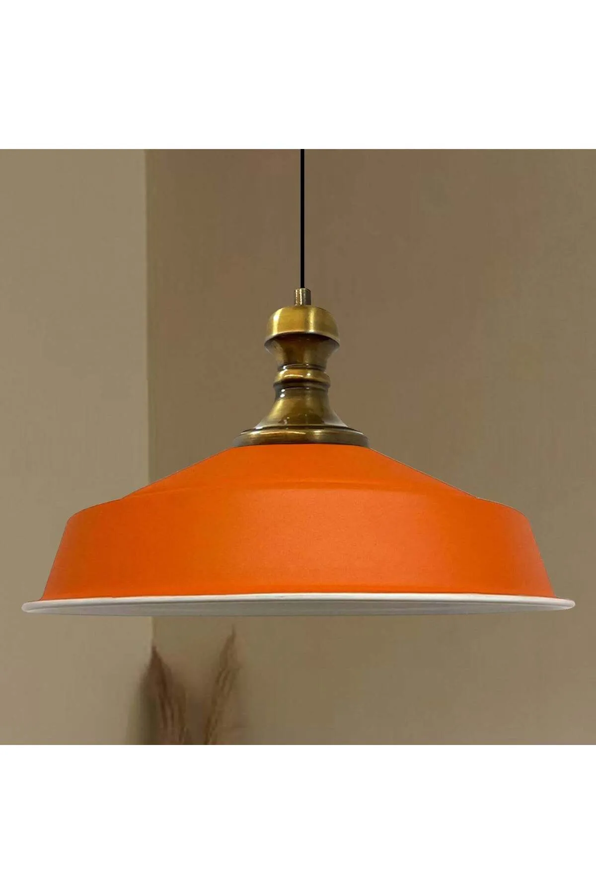 Bamyum  Pendelleuchte Asletl-Knob, Metall, 41 cm, Orange Lampe