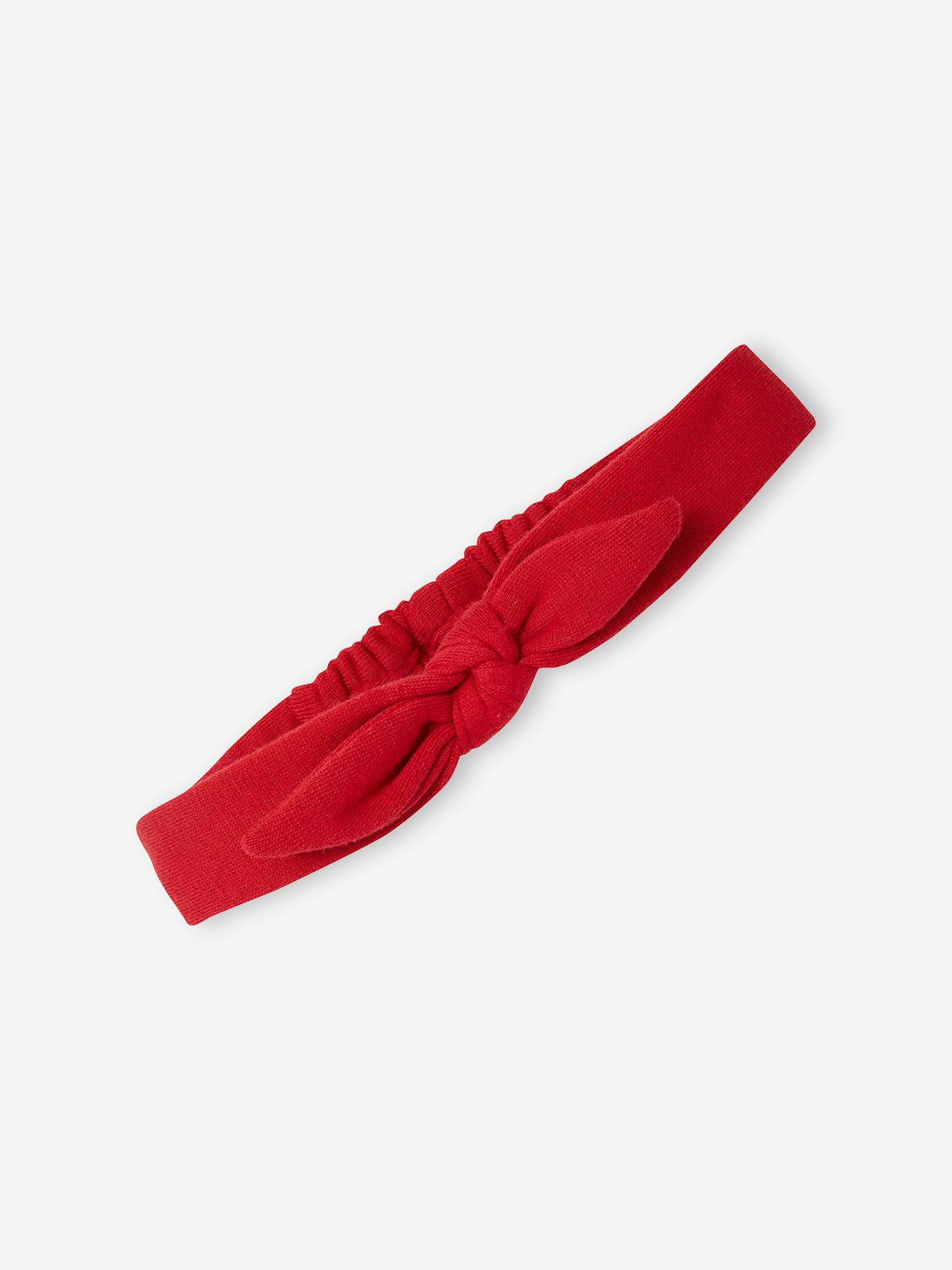 Vertbaudet Weihnachtliches Baby-Set: Kleid, Haarband & Strumpfhose - rot