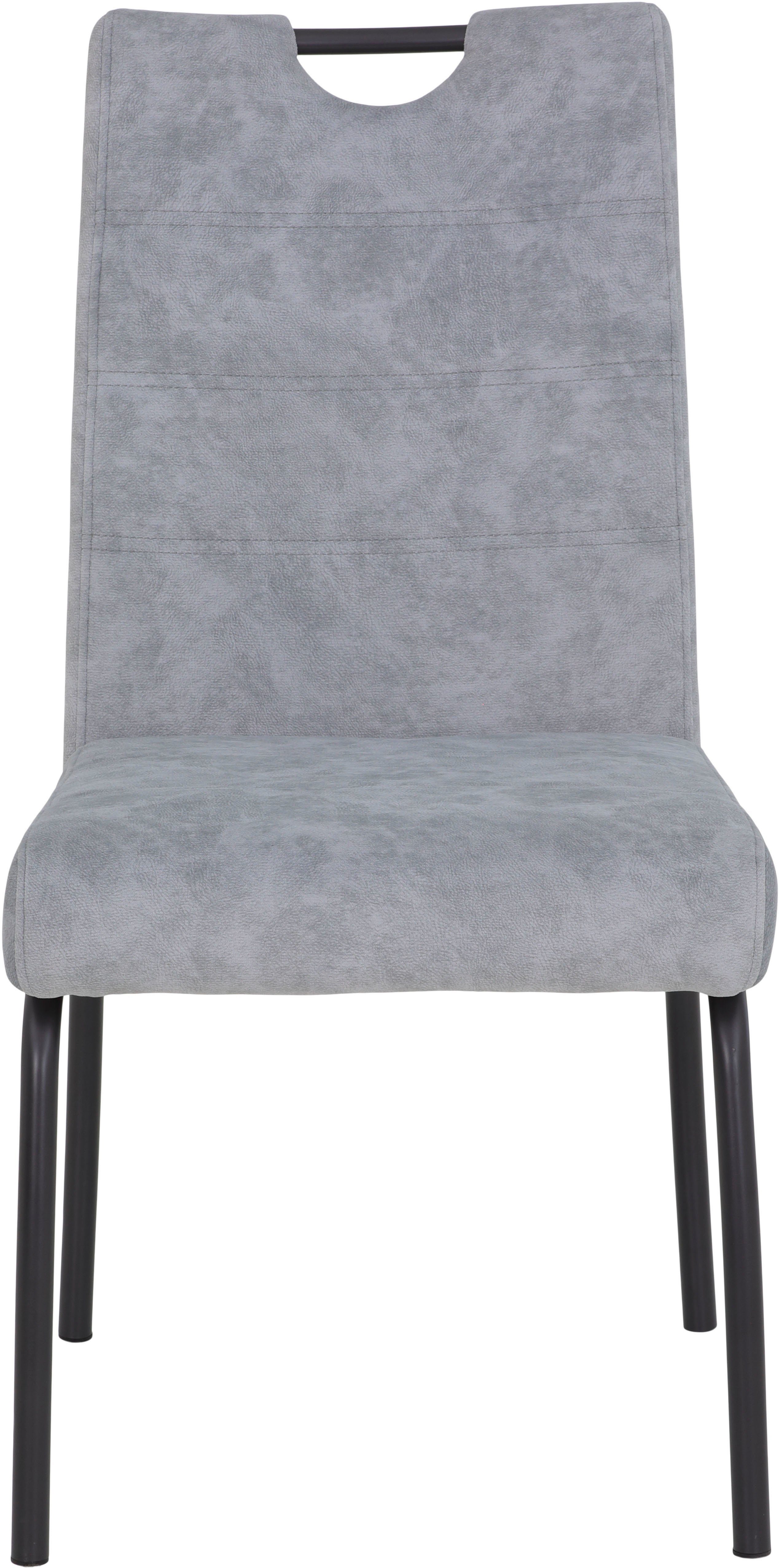 HELA 4-Fußstuhl Evelyn (Set, 2 St), bequeme Federkern Polsterung