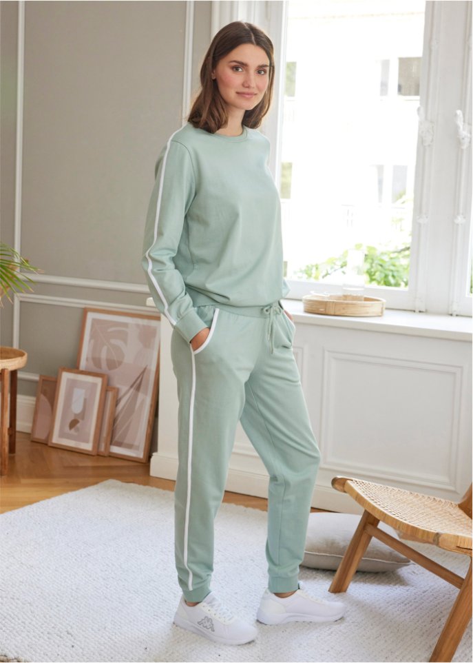 Baumwoll-Jogginganzug (2-tlg.Set)