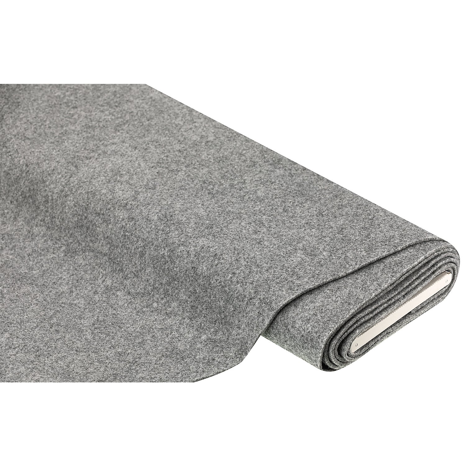 Textilfilz, Stärke 3 mm, grau-melange, 85 cm breit