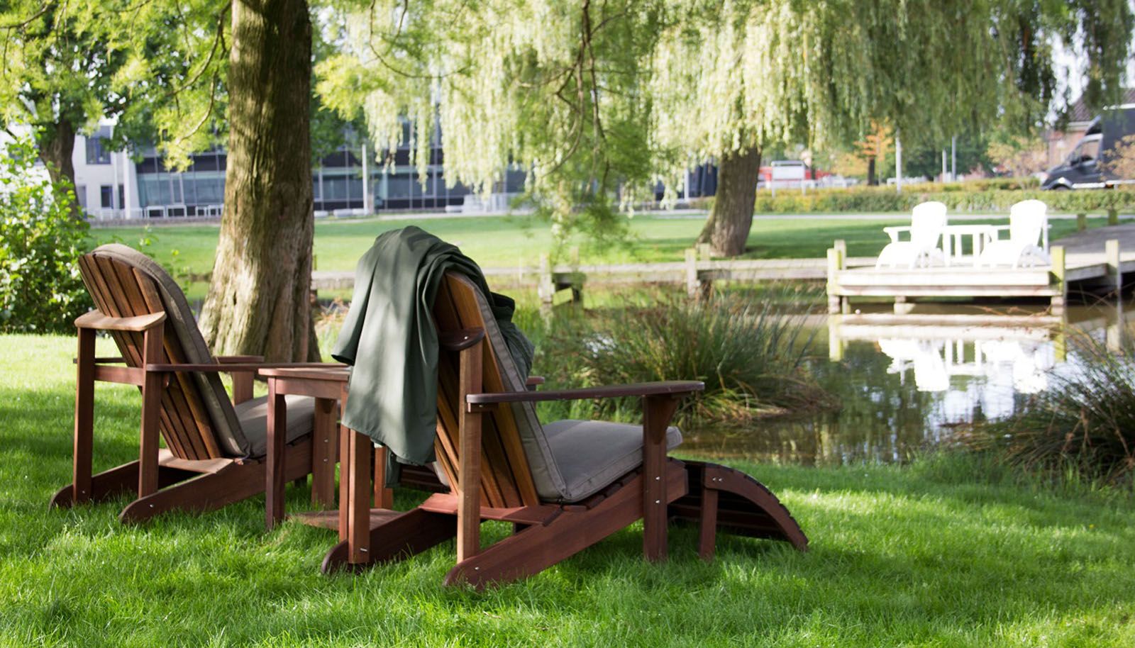 MaximaVida Toronto adirondack Gartenstuhl mit Fußstütze