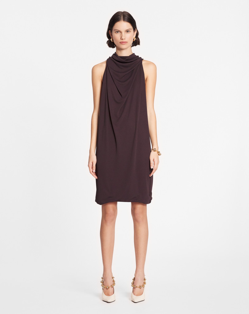 ROBE COURTE DRAPÉE