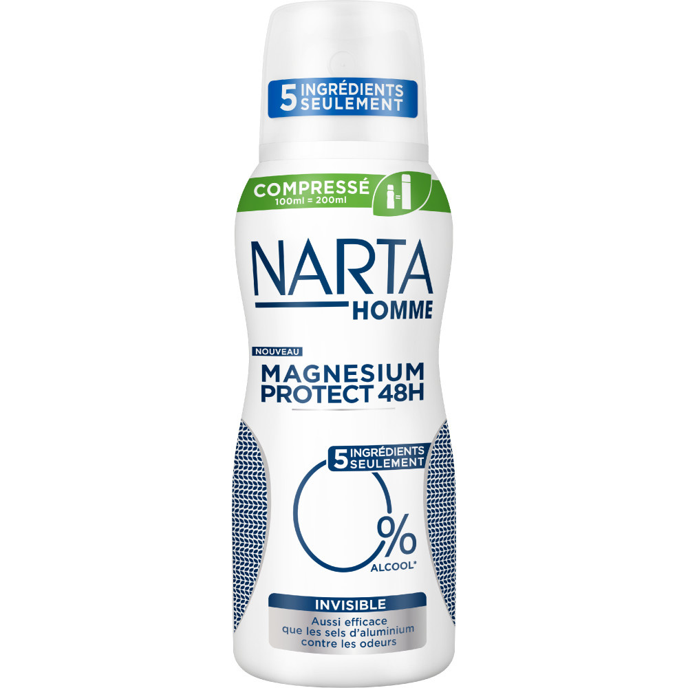 NARTA Narta Homme Magnesium Protect 48h Déodorant Compressé  Invisible