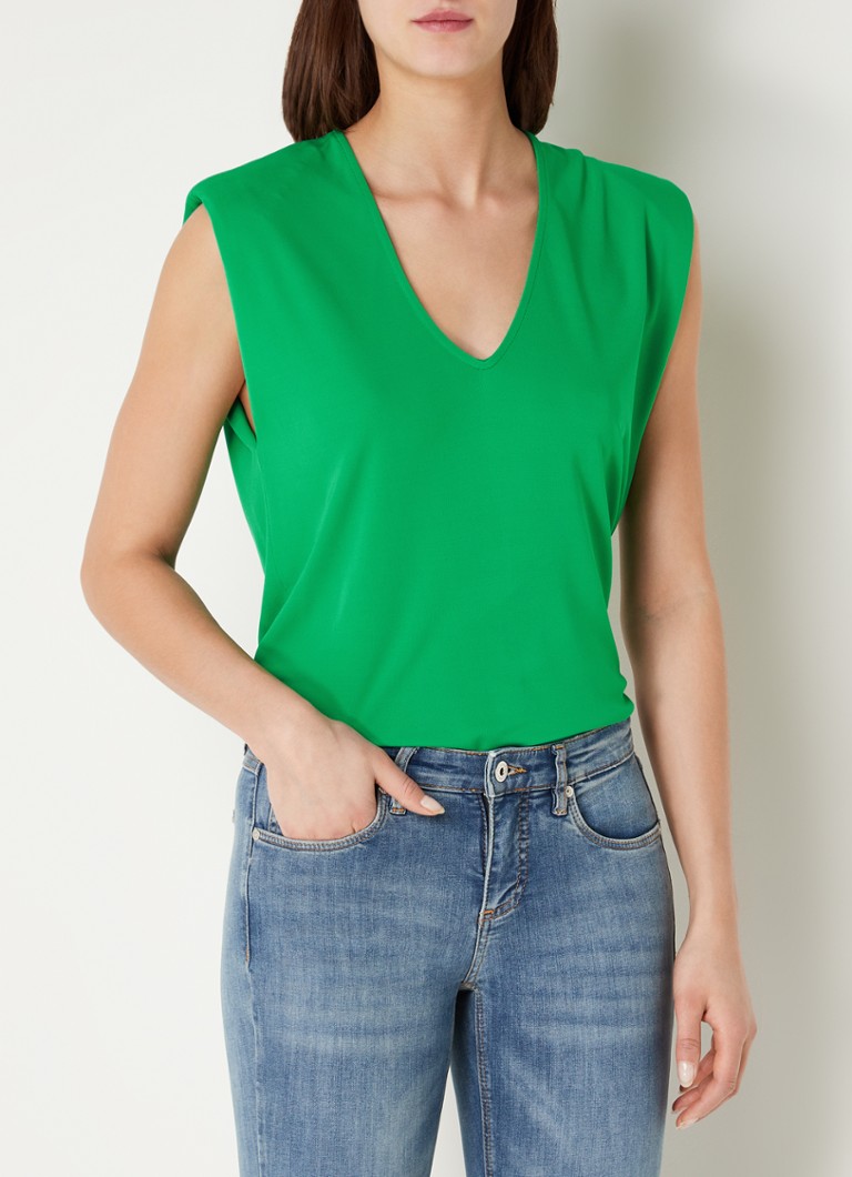 Cinque Ciever sleeveless top with shoulder pads