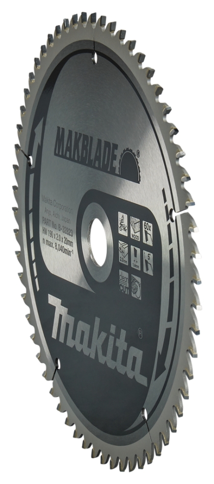 Makita Tilbehør B-32823 HM Sagblad Tre 190 x 20 x 60T