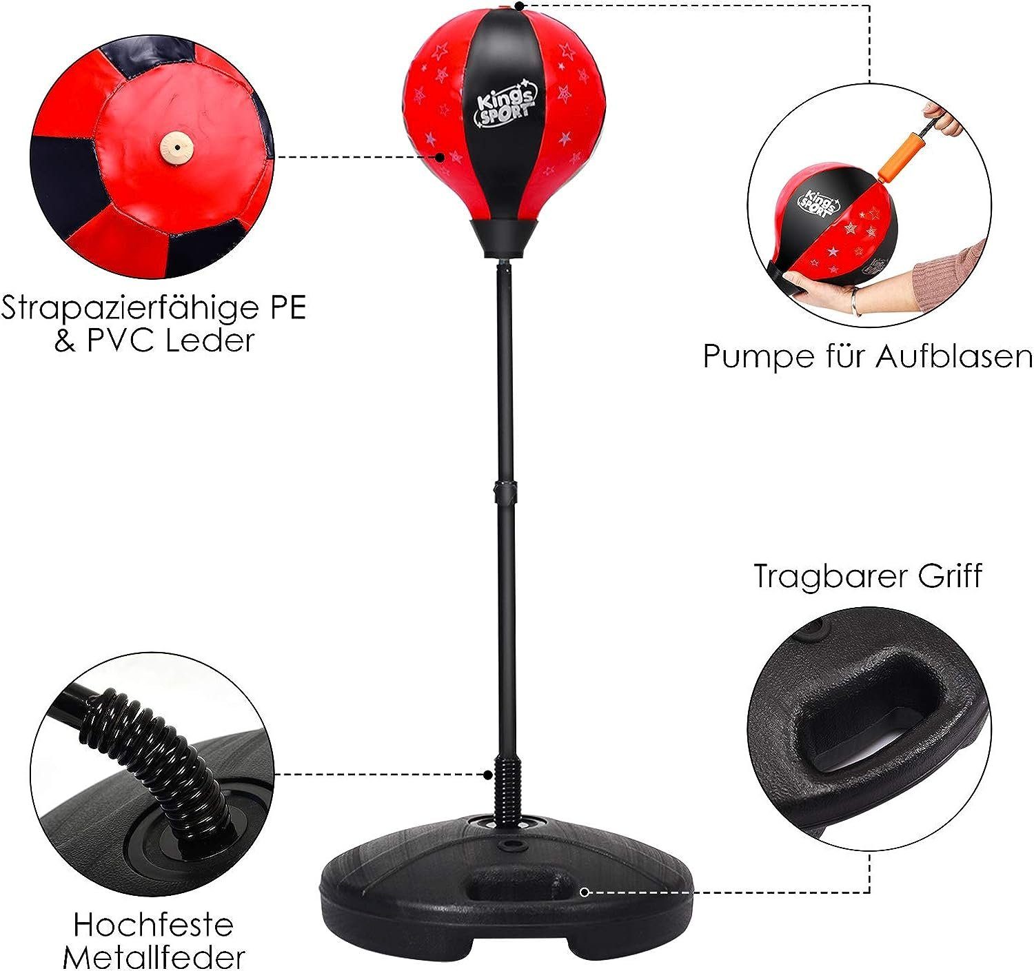 KOMFOTTEU Punchingball Standbox (Set), 81-123,5 cm, für Kinder über 3 Jahren