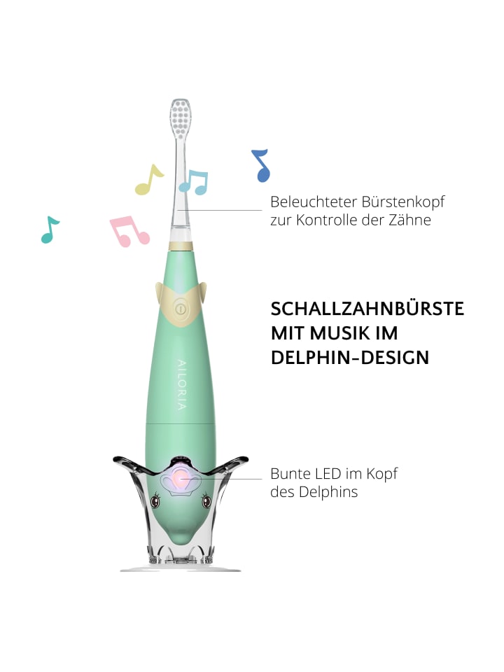 Ailoria BUBBLE BRUSH Kinder-Schallzahnbürste in grün günstig kaufen onesize