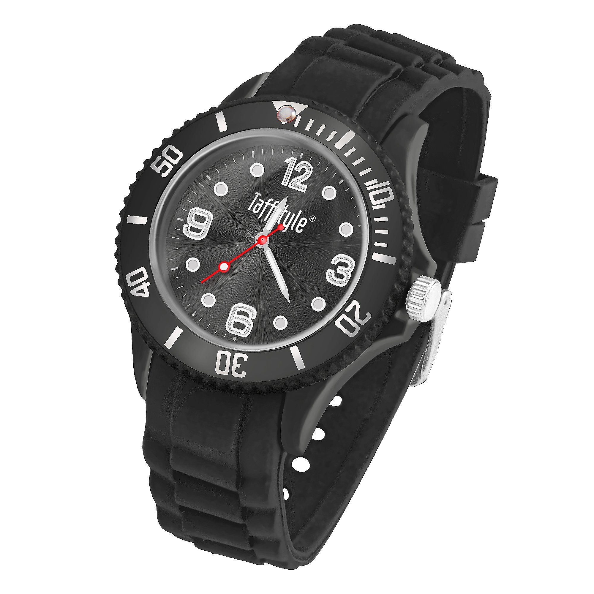 Taffstyle Quarzuhr Armbanduhr Silikon Analog Quarz Farbige Sport Uhr, Sportuhr Damenuhr Silikonuhr Kinderuhr Herrenuhr Bunt Quarzuhr Armband